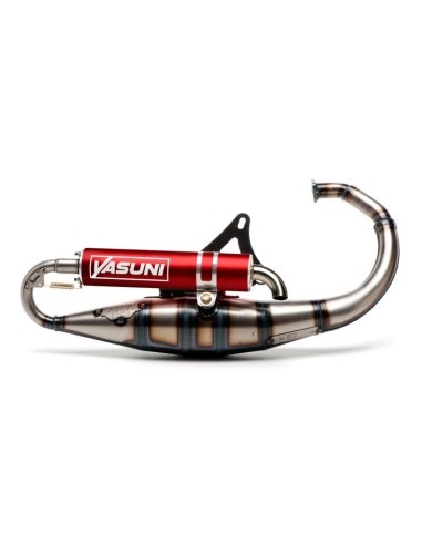 YASUNI Scooter R Full Exhaust System - Steel/Aluminium Red