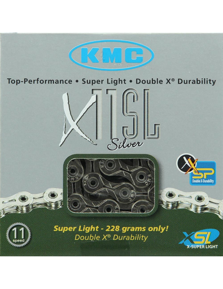 KMC chain X11SL 11 speeds 118L silver