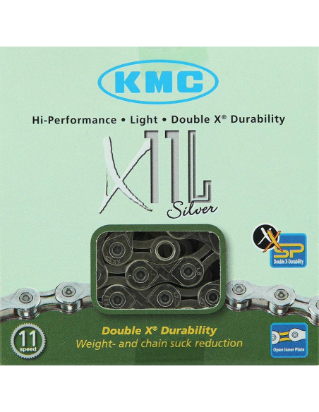 KMC chain X11EL 11 speeds 118L silver