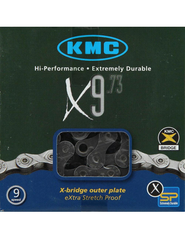 KMC chain X9 9 speeds 114L gray