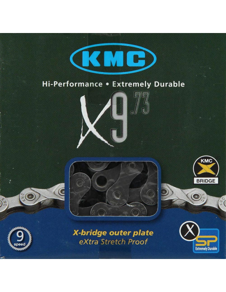 KMC chain X9 9 speeds 114L gray