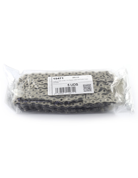 Bag of 5 KMC chains Z8 6/7/8 speeds 116L silver