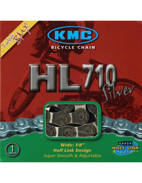KMC chain HL1 Wide 1 speed 100L silver