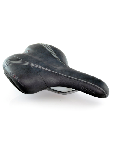 VELO Bicycle Saddle Easy Rails Steel Female Black