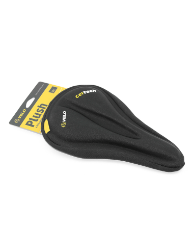 VELO Bicycle Saddle Cover Medium Size Unisex Cut Zone Gel Tech Black