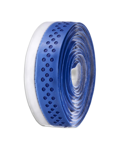 Velo Bicycle Handlebar Tape Road Microfiber Drilled 2-Tone Blue/White