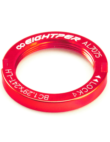 Fixie Sprocket Lockring EIGHTPER - Anodized red