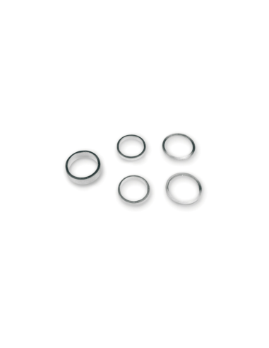 V BIKE Steering Washer Spacer Set. A-Head. 1''. Silver