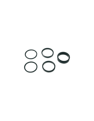 V BIKE Steering Washer Spacer Set. A-Head. 1''. Black