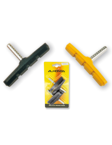 ALHONGA Brake Pads Set (Front+Rear), Yellow