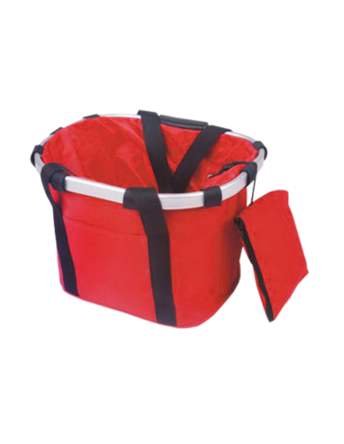 V BIKE Bicycle Basket. Fabric. Red. 17L