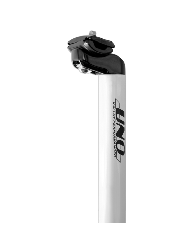 UNO TS 555 Bicycle Seatpost - 400mm Ø25.4 White