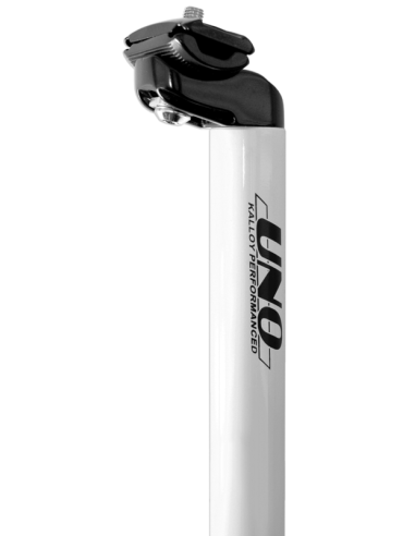 UNO TS 555 Bicycle Seatpost - 400mm Ø27.2 White