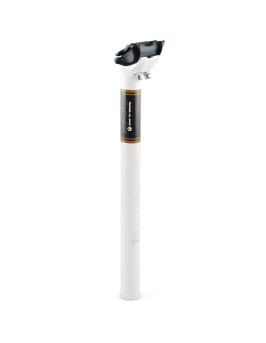 UNO TS 717 Bicycle Seatpost - 350mm Ø27.2 White/Black