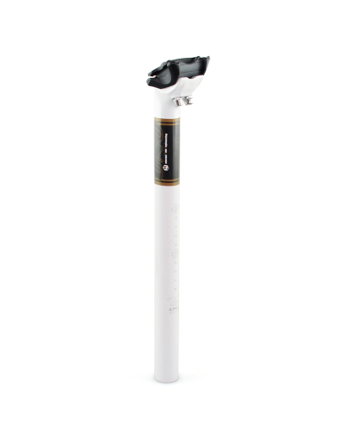 UNO TS 717 Bicycle Seatpost - 350mm Ø31.6 White/Black