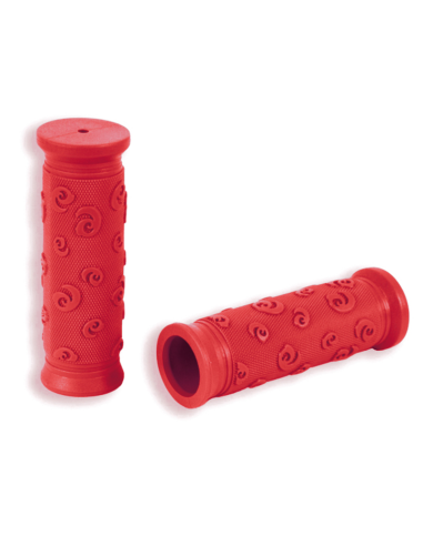 V BIKE Bicycle Grips, Grip-Shift & Children. Red. 95Mm