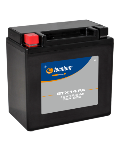 TECNIUM Battery Maintenance Free Factory Activated - BTX14