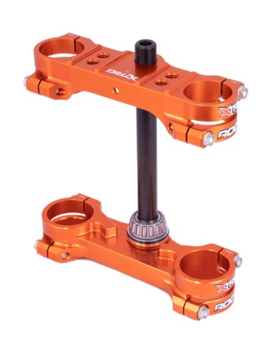 XTRIG ROCS Tech Triple Clamp Offset 22 mm - Orange KTM SX50