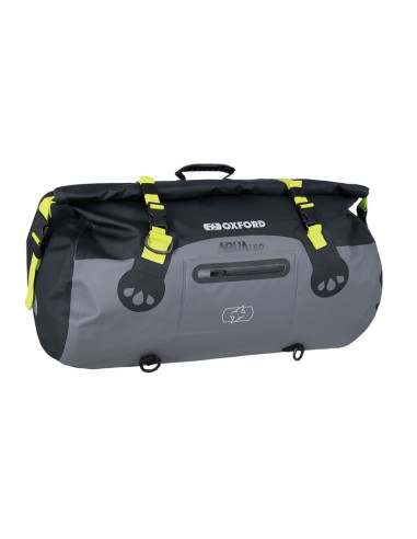 OXFORD Aqua T-50 Roll Bag Black/Grey/Neon Yellow 50L