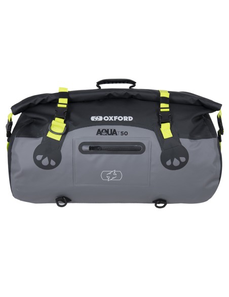 OXFORD Aqua T-50 Roll Bag Black/Grey/Neon Yellow 50L