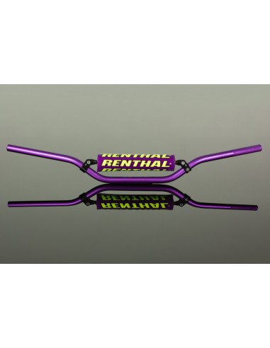 RENTHAL 7/8" 971 RC Handlebar - Modern Retro Neon Yellow & Purple