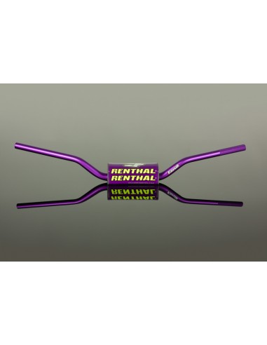 RENTHAL Fatbar 821 McGrath Handlebar - Modern Retro Neon Yellow & Purple