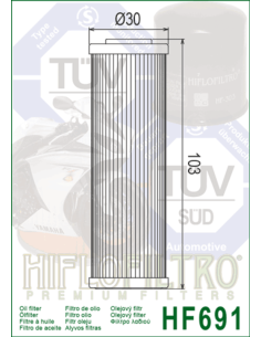 HIFLOFILTRO Oil Filter - HF691 2
