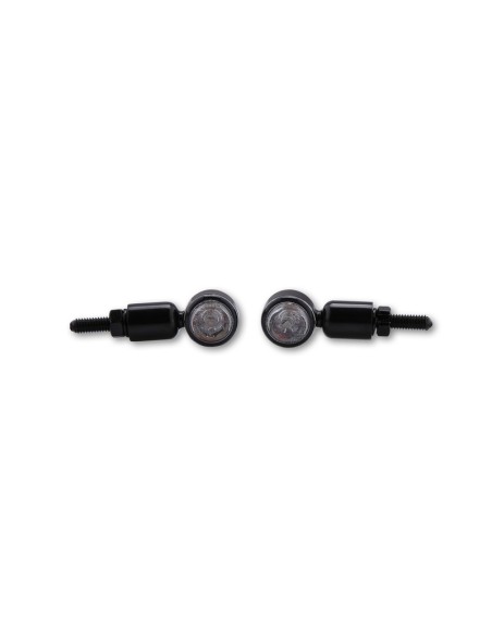 SHIN YO MC-1 LED Indicator Body Black / Lens Clear (Pair), Front