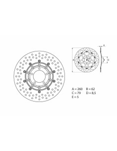 BREMBO Serie Oro Round...