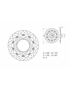 BREMBO Serie Oro Round...