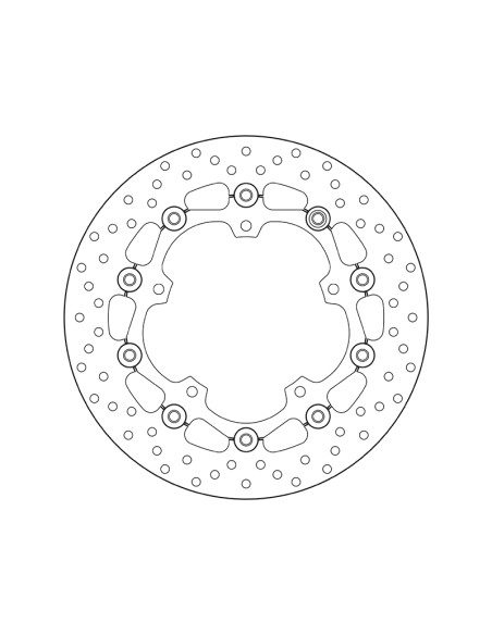 BREMBO Serie Oro Round Floating Brake Disc