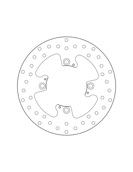BREMBO Serie Oro Round Fixed Brake Disc