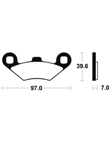TECNIUM Maxi Scooter Sintered Metal Brake pads - MSS216
