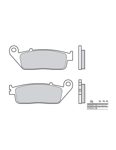 BREMBO Street Sintered Metal Brake pads - 07HO41LA