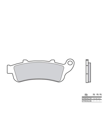 BREMBO Street Sintered Metal Brake pads - 07HO42LA