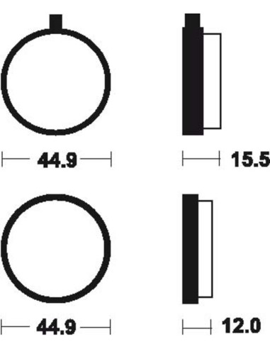 Plăcuțe de frână organice stradale... Plăcuțe de frână organice stradale...