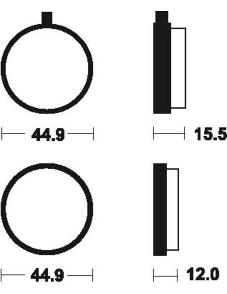 TECNIUM Street Organic Brake pads - MA5