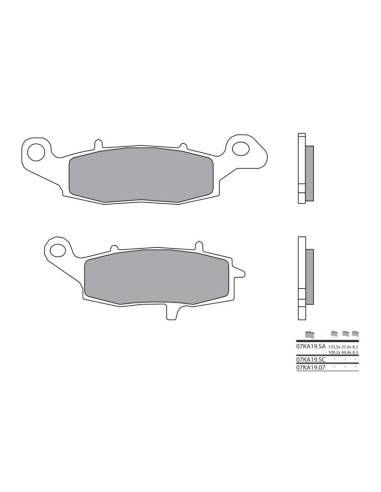 BREMBO Street Sintered Metal Brake pads - 07KA19LA