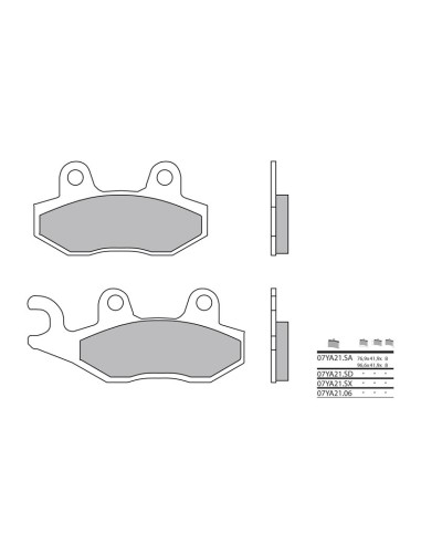BREMBO Street Sintered Metal Brake pads - 07YA21LA
