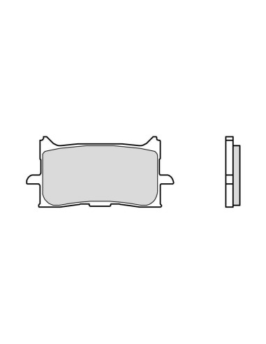 Plăcuțe de frână din metal sinterizat BREMBO Street - 07HO62LA