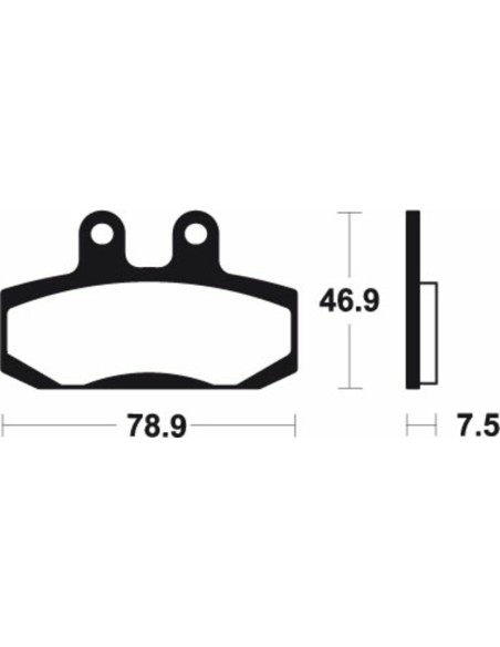TECNIUM Scooter Organic Brake pads - ME196
