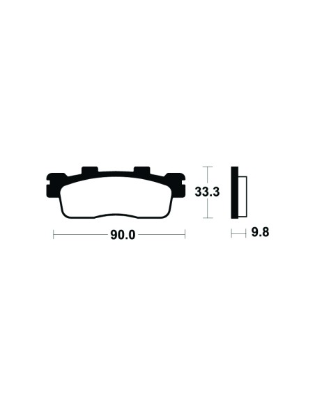 TECNIUM Scooter Organic Brake pads - ME371