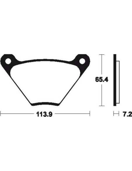 Plăcuțe de frână organice stradale TECNIUM - MA13