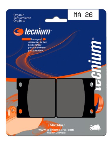 TECNIUM Street Organic Brake pads - MA26