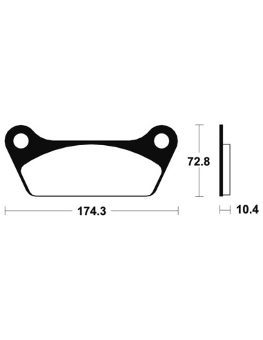 Plăcuțe de frână organice stradale TECNIUM - MA53