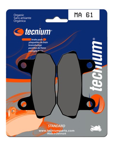 TECNIUM Street Organic Brake pads - MA61