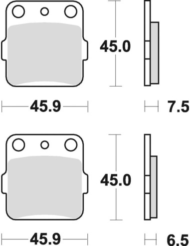 BRAKING Off-Road Sintered Metal Brake pads - 686CM46