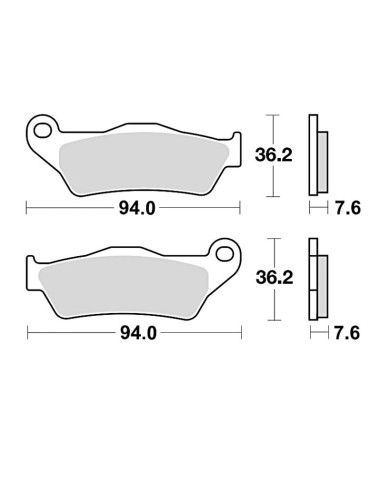 BRAKING Off-Road/ATV Sintered Metal Brake pads - 746CM44