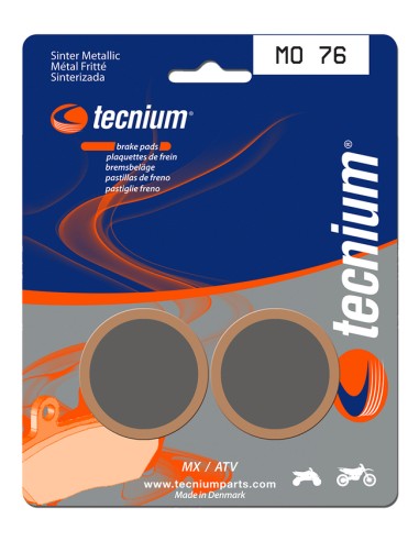 TECNIUM MX/ATV Sintered Metal Brake pads - MO76