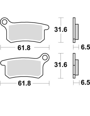 BRAKING Off-Road/ATV Sintered Metal Brake pads - 873CM44